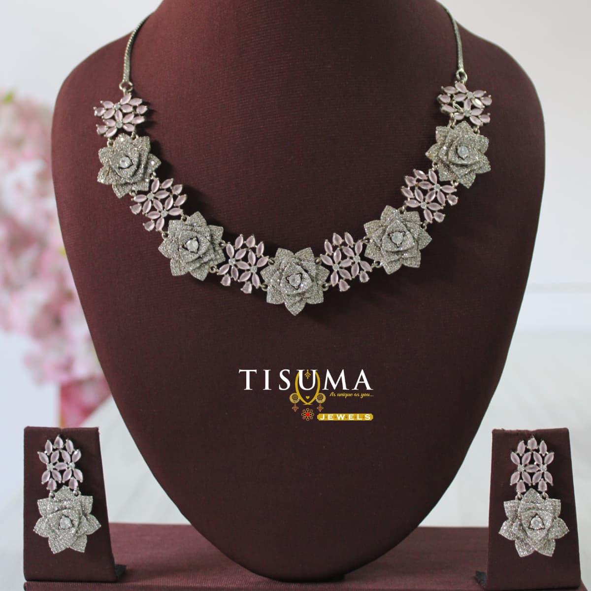 AD Floral Necklace